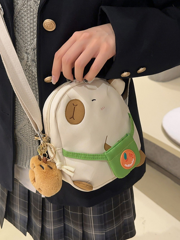 カピバラのショルダーバッグ女性2025新作かわいいカピバラのバッグ|undefined