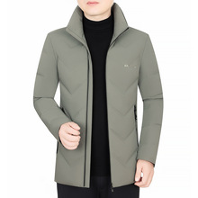 冬季新款羽绒服男短款轻薄加厚防寒外套中青年男士休闲鸭绒服代发