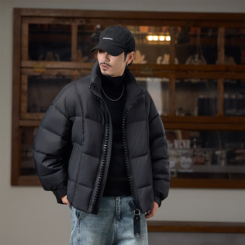 Chaqueta de plumón de pato blanco 90 para hombre, ropa de marca de moda de invierno para hombre, con capucha, cálida, informal, para el trabajo, prenda exterior para hombre