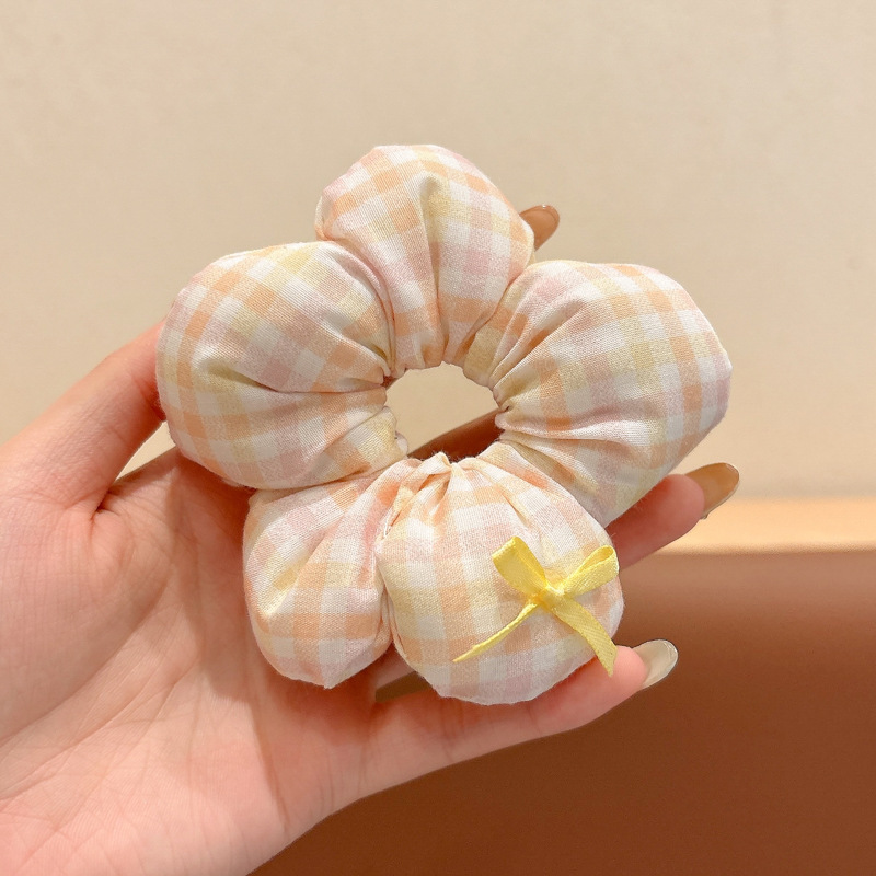 儿童花朵蝴蝶结大肠发圈女童可爱丸子头发绳女童头绳宝宝皮筋发饰|undefined