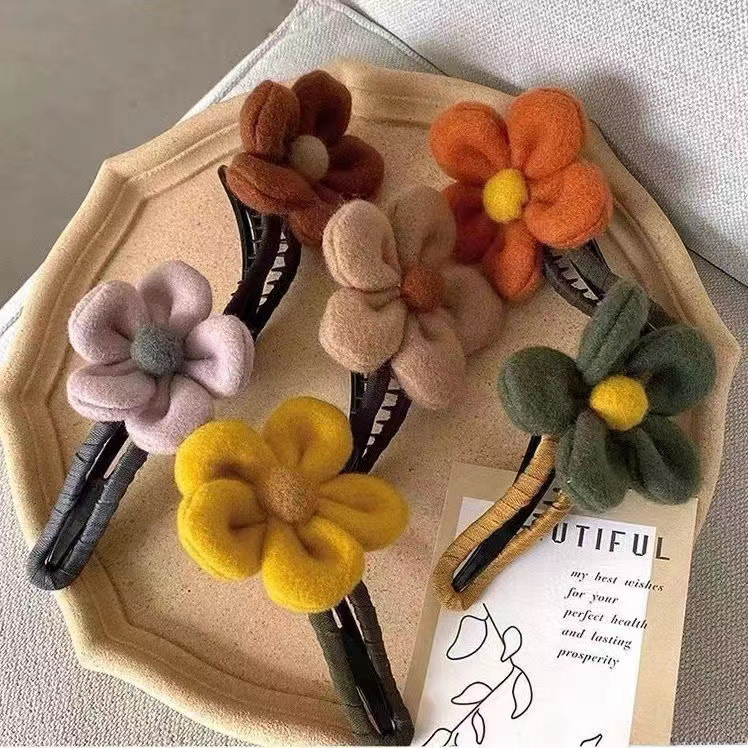 Forcina per capelli elegante con fiore grande in stile coreano autunno e inverno da donna, con disco per la parte posteriore della testa, fermaglio per capelli 2023, nuovo fermaglio Mori di alta qualità_voghion.com