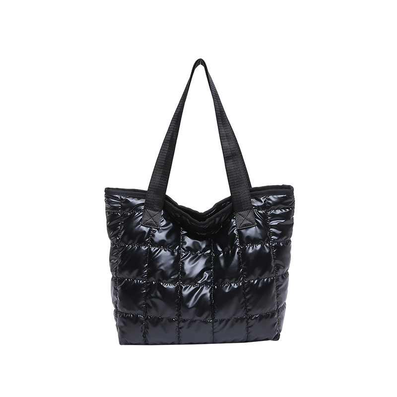 Bolsas de invierno de gran capacidad de aire extranjero 2024 nuevo bolsas de ocio rojas de alta calidad bolsas de algodón bolsas de mano bolsas de mano