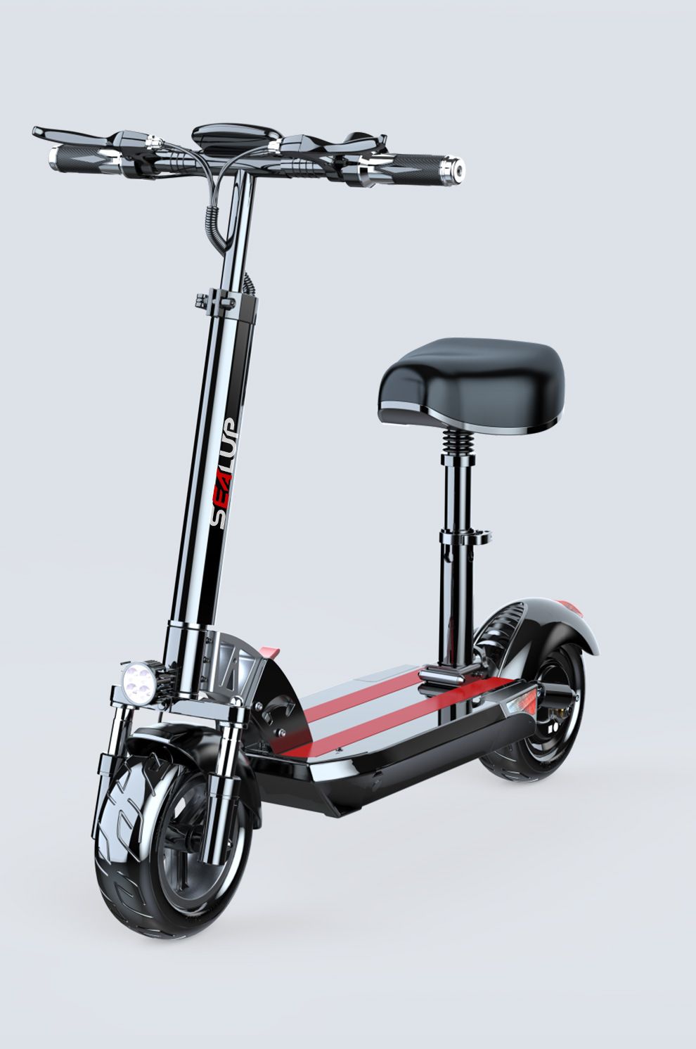 Folding electric scooter, 10-inch aluminum alloy two-wheeled e-bike