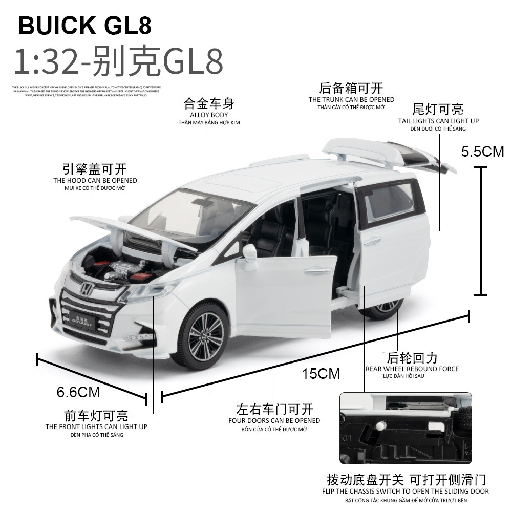 Modelo de coche de aleación JKM 1 a 32 Mitsubishi de LX-9 generación Audi A7 de juguete de luz y sonido de coche modelo de efecto de sonido colección de adornos