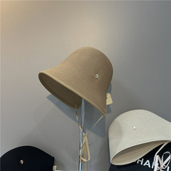 日系甜美草編蘿莉帽春夏款出遊度假百搭草帽戶外防曬遮陽帽子潮帽