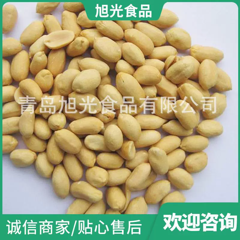原味烤花生 脱皮烤花生山东乳白脱皮花生 供应脱皮花生米