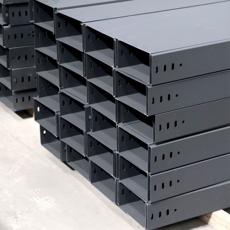 防火槽式桥架防锈阻燃电缆线槽喷涂热浸锌镀锌桥架喷塑不锈钢桥架