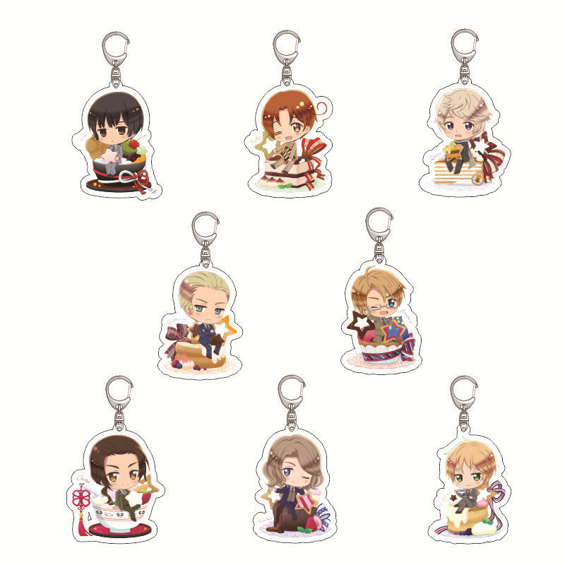 Anime Acrylic Black Thalia Transparent Keychain Acrylic aph Arthur Al Keychain