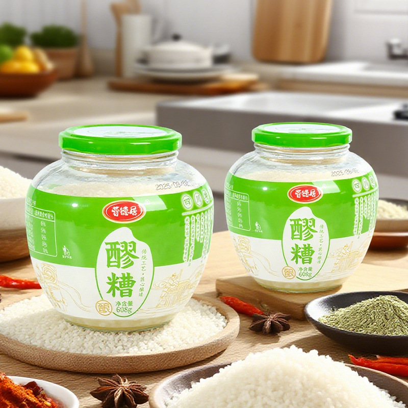 蓉德居窝窝醪糟米酒608g酒酿甜米酒发酵传统产妇月子米酒甜糯家用