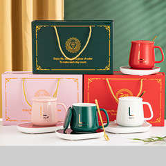 55度暖暖杯套裝手提禮盒陶瓷恆溫杯伴手禮團建創意水杯開業禮品杯