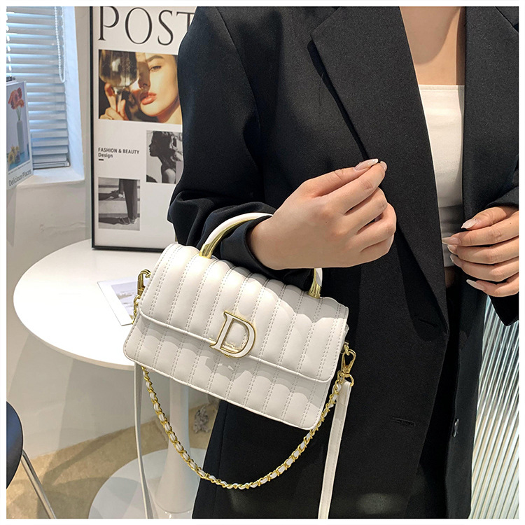 Hochwertige, leichte, luxuriöse, weiche Ledertasche mit bestickter Kette, kleine, duftende Tasche für Damen, vielseitige, modische Textur, One-Shoulder-Crossbody-Handtasche_voghion.com