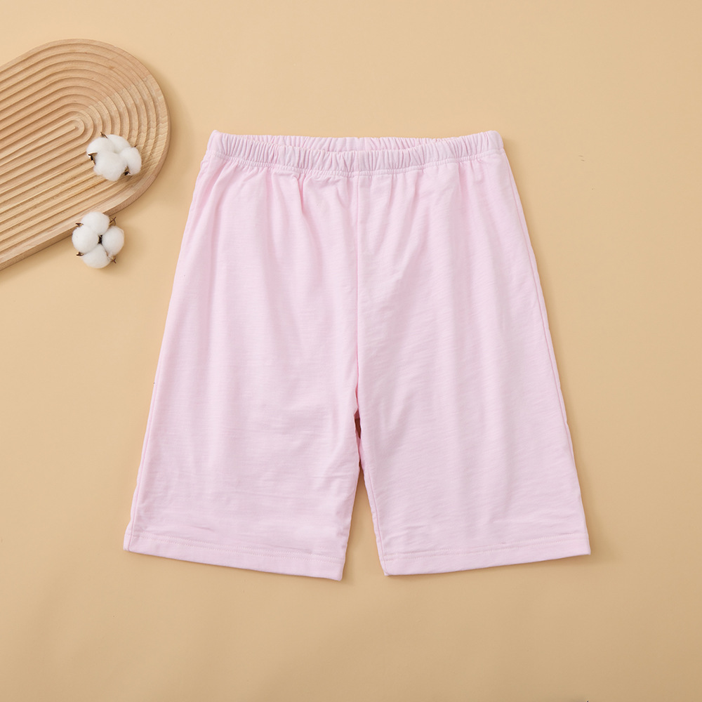 Waterproof five-quarter pants light pink size 2XL (suitable for 75-100kg )