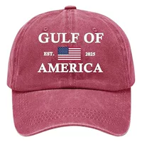 Трансграничный новый 2025 США GULF водяная ватная бейсбольная кепка США Мексиканский залив принт Amazon бейсболка