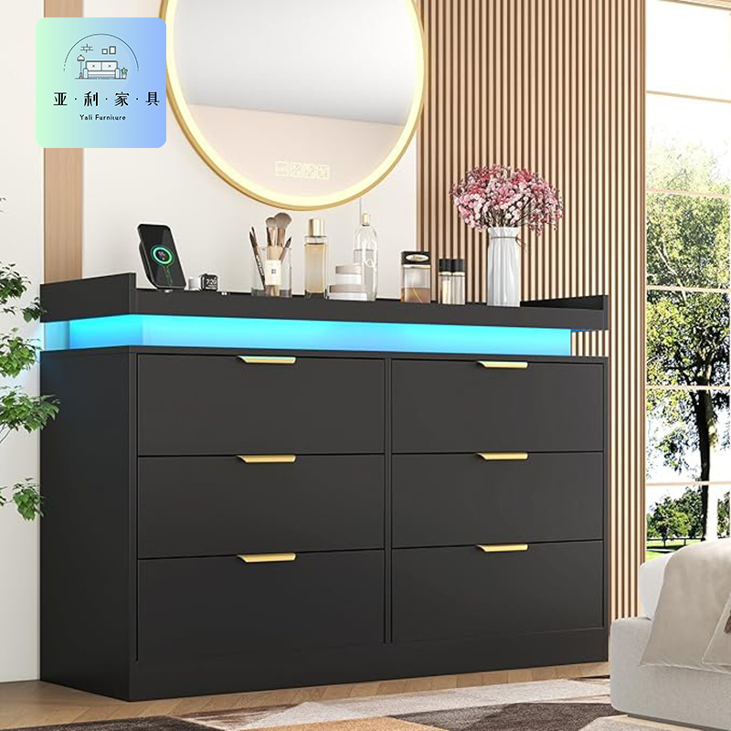 Sideboard Panel Furniture Modern with Drawer Cabinet Coffee Bar Amazon Cross-Border Source Factory Black Sideboard