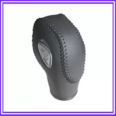 Sürətlər qutusu və əl tormozu başlıqları | gear shift cover, genuine leather - 12-19-focus-black-leather-black-stitching-13-17-fiesta