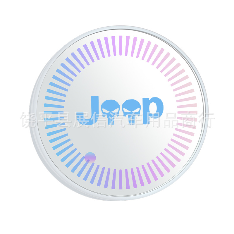 Aplicable a Jeep Shepherd Grand chenoji coche luminoso estera taza de agua LED faro colorido