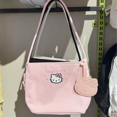 绿色派对kitty小众刺绣尼龙百搭腋下单肩包简约外出手提小包女包