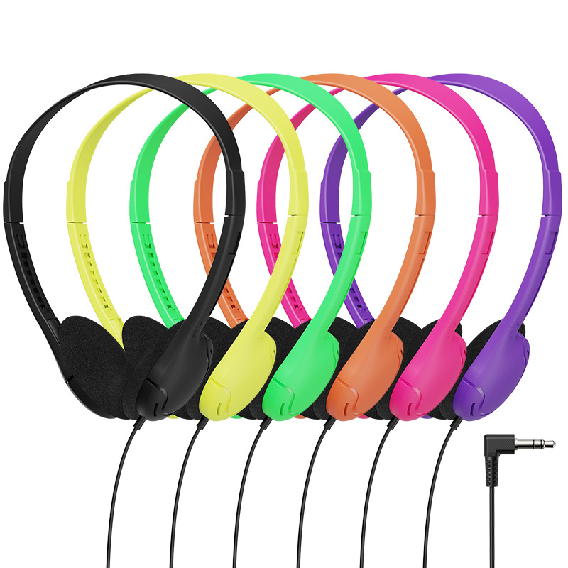 Cross-Border Spot Guide Machine Museum Head-Mounted Macaron Wired Headphones Gift Headphones Popular Direct Sales