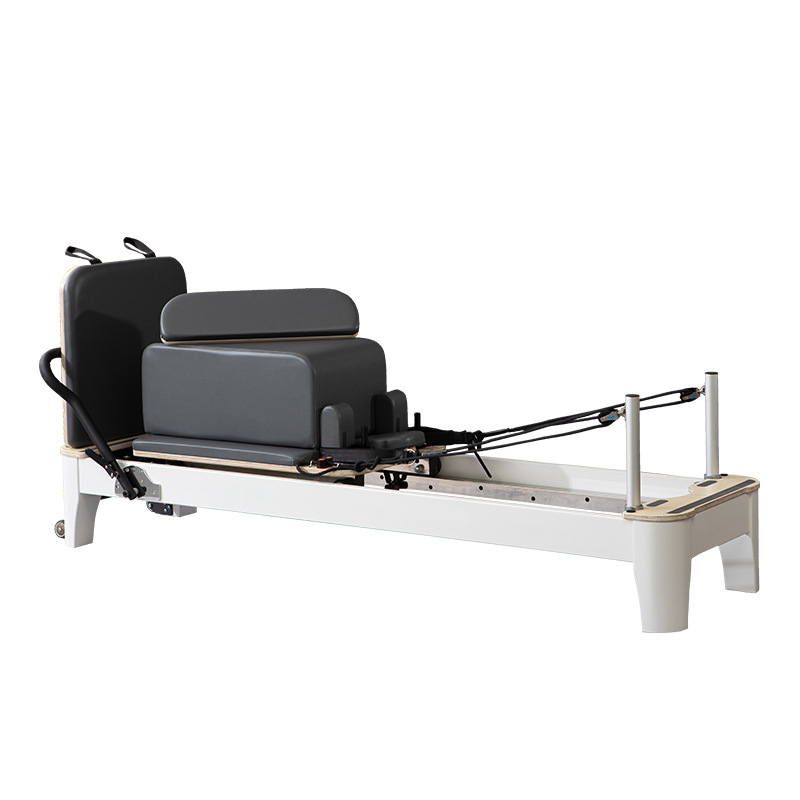 Pilates núcleo cama gran equipo de alta gama casa privada educación comercial yoga estudio fitness aleación de aluminio plegable pequeña cama blanca