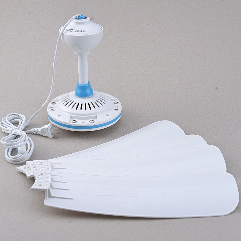 Boshijie four-leaf small ceiling fan dormitory breeze bed electric fan mosquito net remote control student electric fan bass ceiling fan