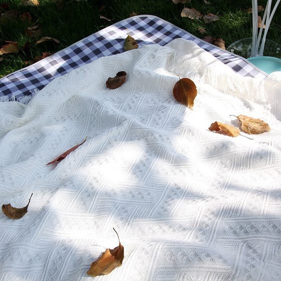 Ins Style Outdoor Camping Floor Mat picnic mat Bohemian camping blanket beach cloth moisture-proof mat tablecloth