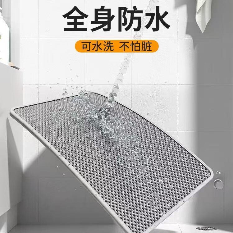 クロスボーダーtemu代発超大型猫砂マット持ち出し防止猫砂盆外はね防止マット二重濾過漏れ防止砂マット|undefined