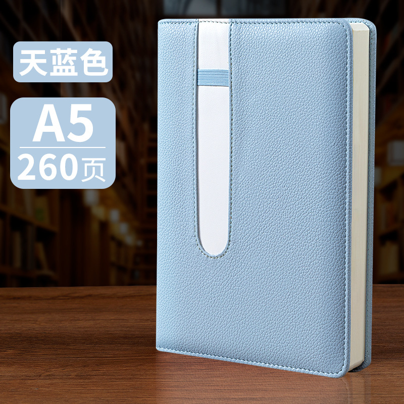 Cuaderno de negocios personalizado logotipo imprimible con hebilla de alto-Bloc de notas de aspecto engrosado alto-Cuaderno de conferencias de gama alta al por mayor