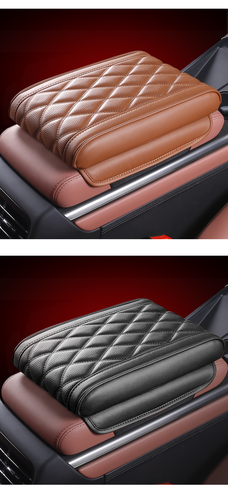 Suitable for Audi A3/A4L/A5/A6L/A7/Q3/Q5L/Q7 Memory Foam Armrest Box Pad Booster Pad Interior
