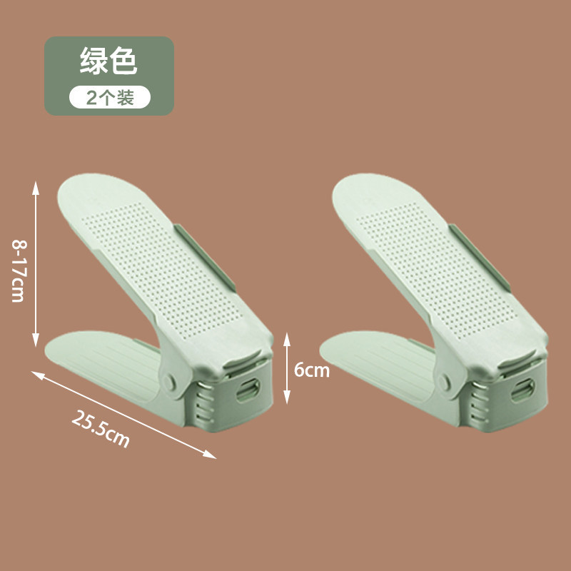 Estante de almacenamiento ajustable de zapatos soporte de zapatos de doble capa dormitorio armario de zapatos acabado estratificado estante de almacenamiento de zapatillas artefacto mágico