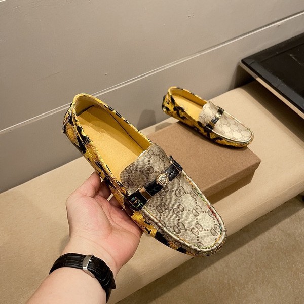 2025 nuevos zapatos transfronterizos Bean para hombres, zapatos de cuero genuinos, zapatos de cuero casuales, zapatos de hombre