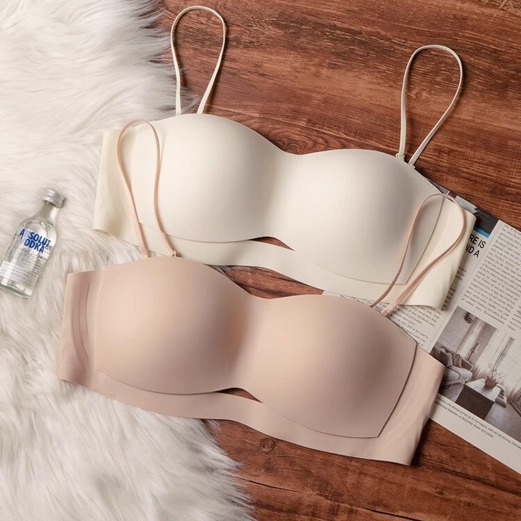 Thin Strap Bra for Women, Summer Thin Style, Small Chest Push-Up, Invisible Foundation-Like, Seamless Beauty Back, Strapless Bra Thin Strap Bra for Women, Summer Thin Style, Small Chest Push-Up, Invisible Foundation-Like, Seamless Beauty Back, Strapless Bra