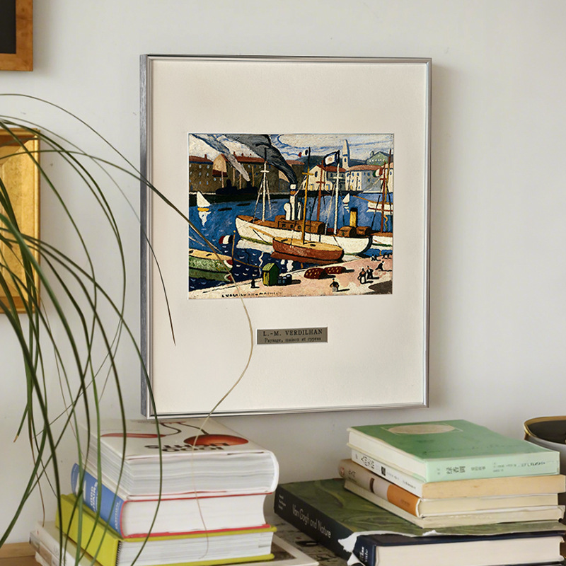 プロヴァンスの風景】北欧風リビングルーム装飾絵画ソファ背景壁掛け絵画ハイエンドモダン壁画|undefined