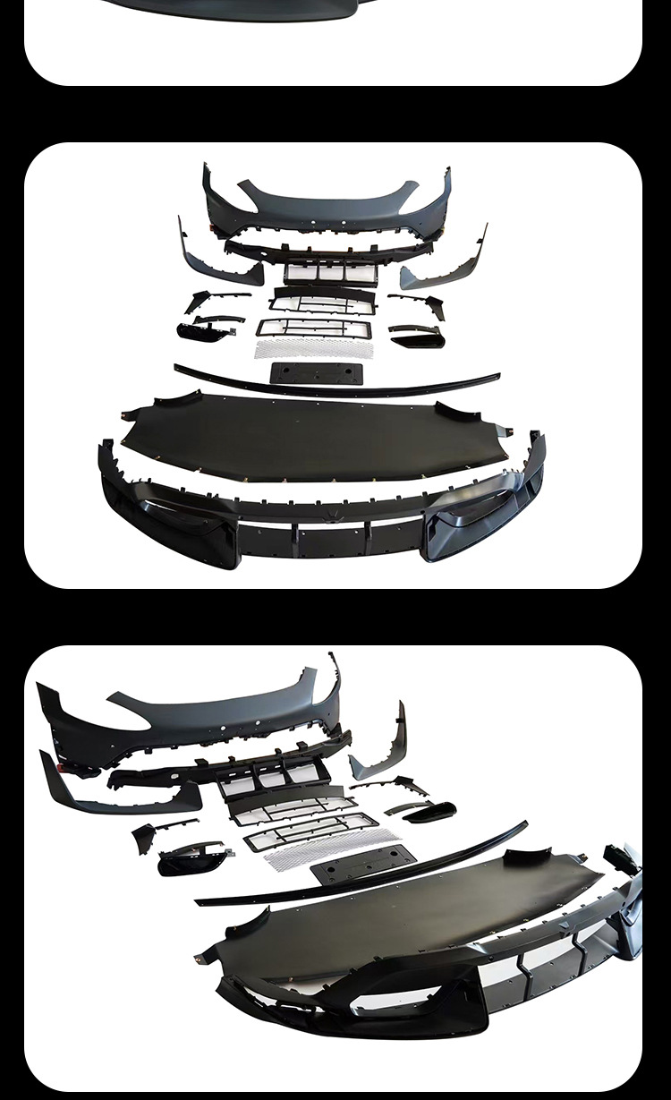 Suitable for Xiaomi Su7 Modified Ultra Front Bumper Large Surround Kit Mass Production Version Pp Injection Molded Front Bumper Front Lip Surround