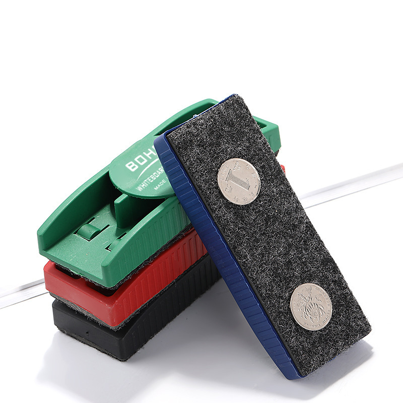 Borrador magnético para pizarra blanca o negra, de plástico