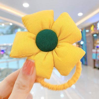 皮筋女儿童小女孩头绳橡皮筋扎头不伤发弹性好花朵发绳发圈头饰|undefined