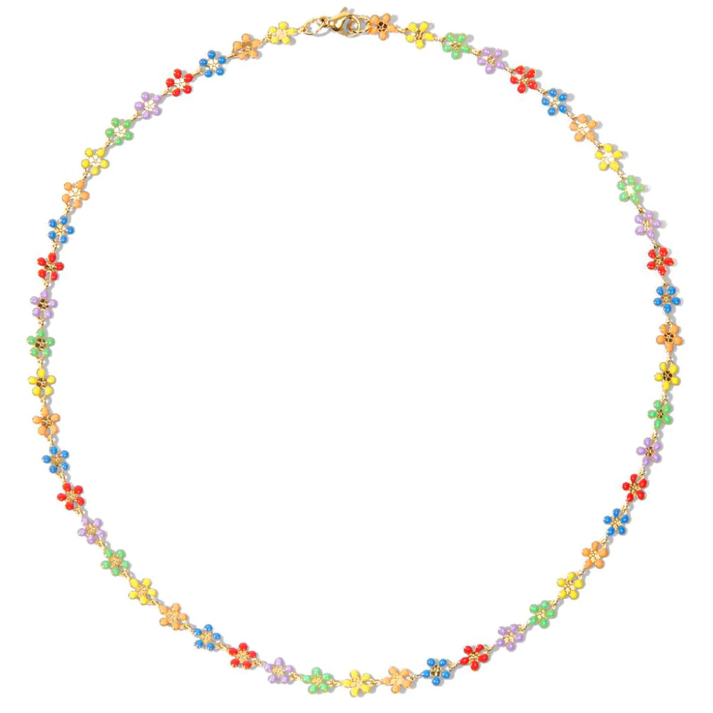 Holiday Occasion 304 Stainless Steel, Titanium Steel Material Wholesale Retro Flower Titanium Steel Bracelets Anklet Necklace