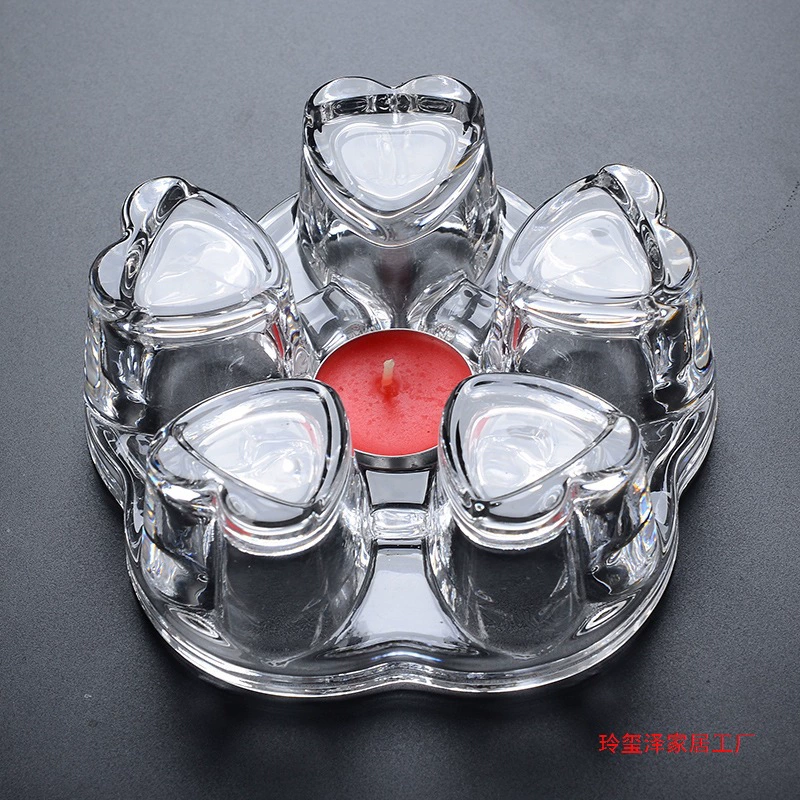 Подсвечник с подогревом, чайная плита, стеклянный чайный сервиз, персонализированная чайная грелка в форме сердца, чайная грелка, блюдце, аксессуары, простые