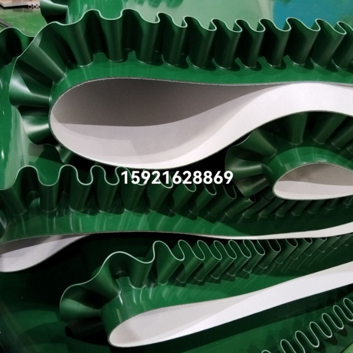 立启PVC工业皮带 加群边挡板防滑 防脱落