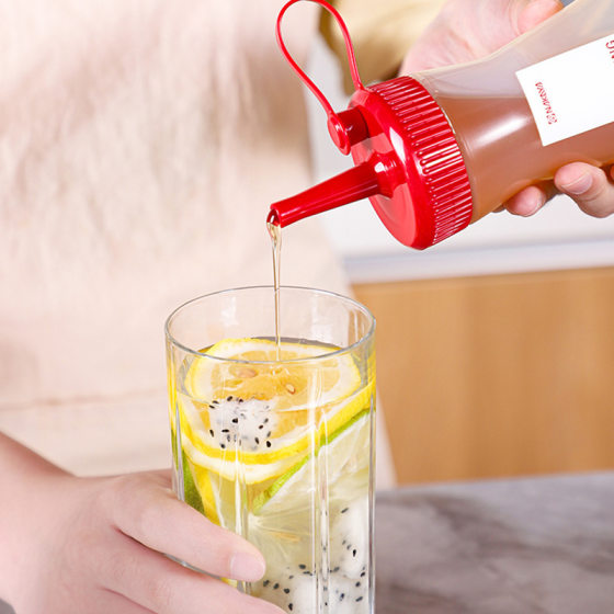 Japanese Imported Commercial Squeeze Bottle Salad Ketchup Honey Sub-Pack Squeeze Bottle Kitchen Oil Pot
