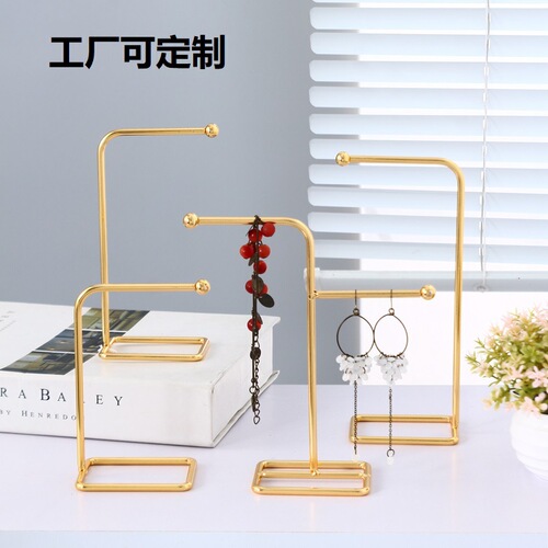 Creative iron jewelry stand props earrings necklace hanger jewelry store decoration ornaments