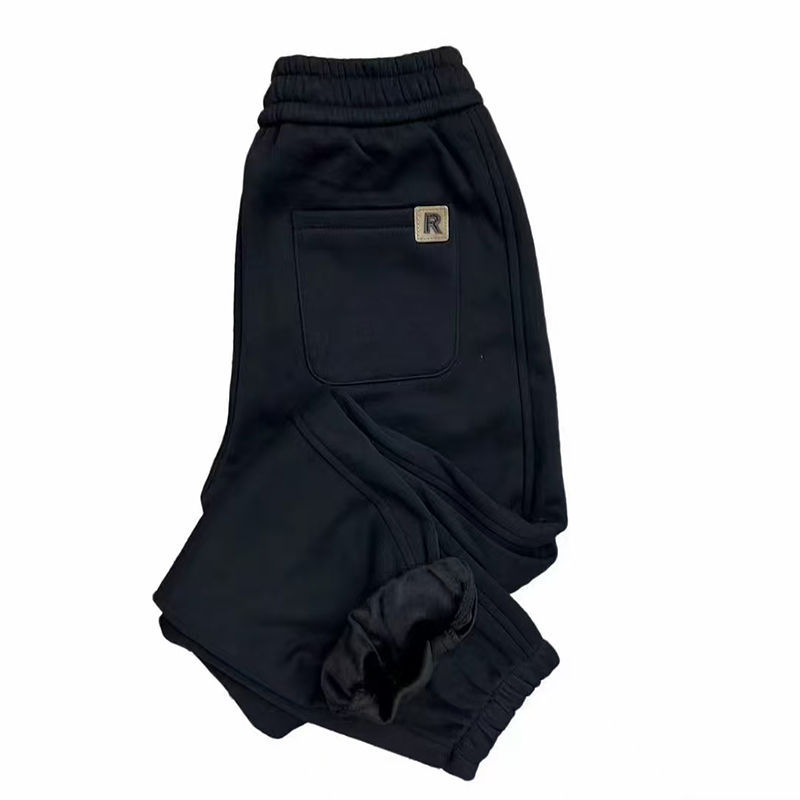 女士休闲裤九分卫裤小个子冬季哈伦加绒加厚运动女百腰宽松洋气