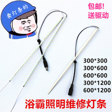 集成吊顶浴霸led灯条卫生间照明灯配件灯片长条面板灯带改装贴片