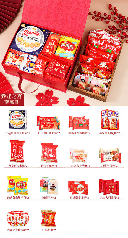 乔迁之喜开业大吉喜庆饼干糖果批发散装小零食搬家新居入宅伴手礼|undefined