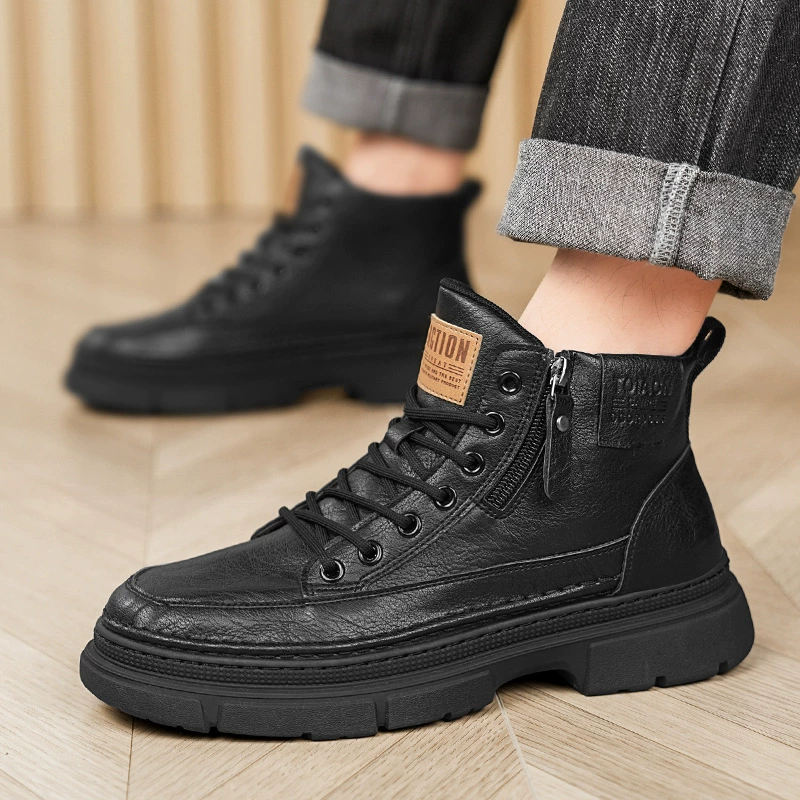 Martens, high winter non-slip footwear platform, universal shoes for leather shoes