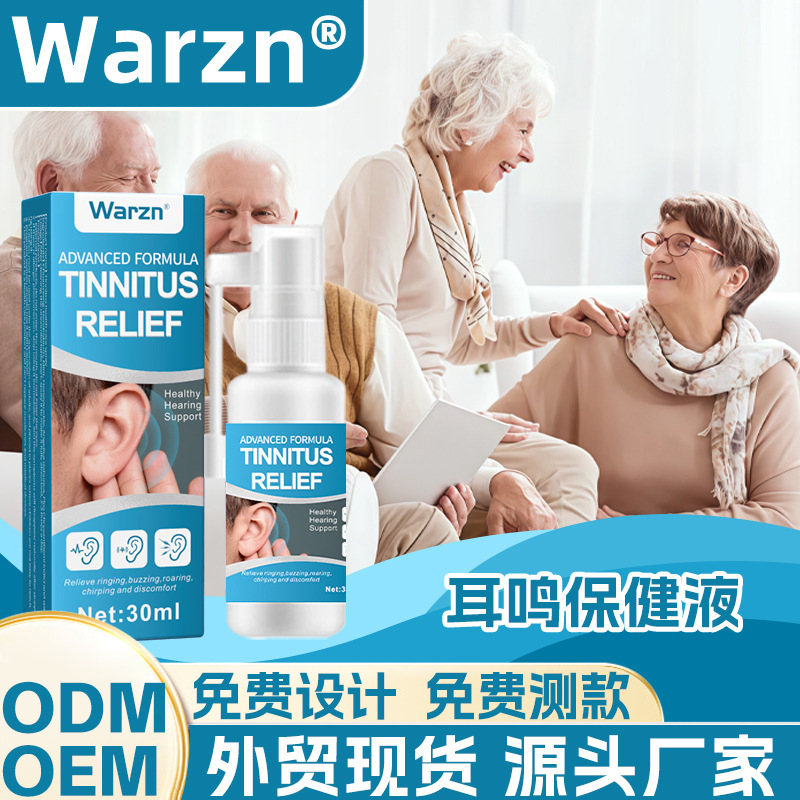 Warzn Tinnitus Health Care Solution Cross-Border Manufacturer Soothing Ear Discomfort Ear Canal Care Solution Amazon Foreign Trade 1