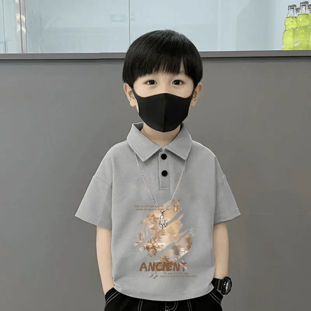 회색 - 일몰