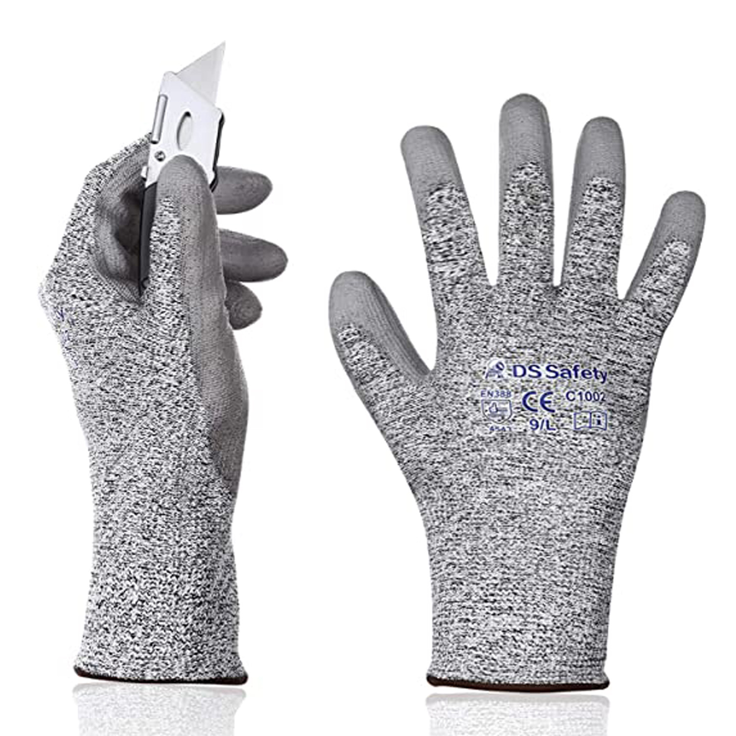 pu涂层耐磨防滑五级防切割园艺采摘防扎手背丝网印logo彩色热转印