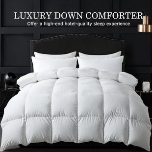 Feather Quilt Duvet White Duck down Winter Duvet Core Quilt Full Cotton Duvet