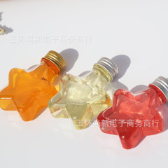 50ml透明petプラスチックミニ星形状クリスマスツリー装飾品ペンダントボトル食品グレードドリンク商用