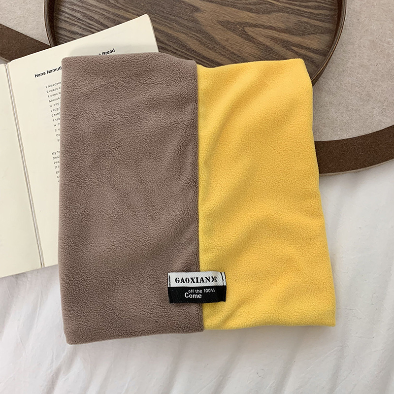 Otoño y invierno de nuevo cuello para hombres deportes de ciclismo antifría caliente al aire libre bufandas de peluche universal cubierta de abrigo